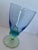 Blue Vintage Bi-Colored, Green and Blue, Hand-Blown Water Goblets, 'Bahia' by Italy's Bormioli Rocco- Set of 10 For Sale - Image 8 of 10