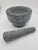 Elevate your culinary workspace with this authentic, hand-carved Thai-style mortar and pestle. Crafted from solid, high-...