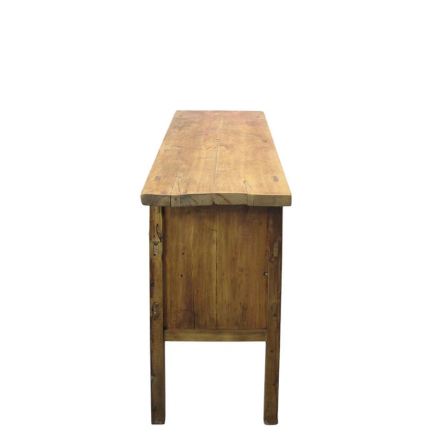 Antique Chinese Console Table With Five Drawers For Sale - Image 10 of 14
