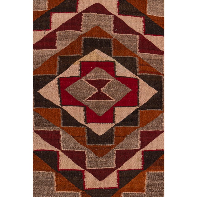 1950s Vintage Navajo Style Rug 4'6 X 8' For Sale - Image 5 of 10