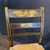 Wood Early 19th Century American Painted Hitchcock-Style Side Chairs With Rush Seats and Gilt Stenciling For Sale - Image 7 of 12