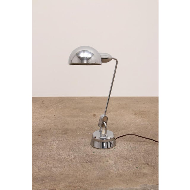 Model 600 Chrome Lamp Selected by Charlotte Perriand for Jumo, 1940s For Sale - Image 13 of 14
