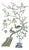 Green Chinoiserie Silk Wallpaper | Hand-Painted Birds, Flowers Mural For Sale