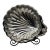 Vintage English Silver Mfg. Corp. Silverplate Scallop Shell Serving Dish For Sale