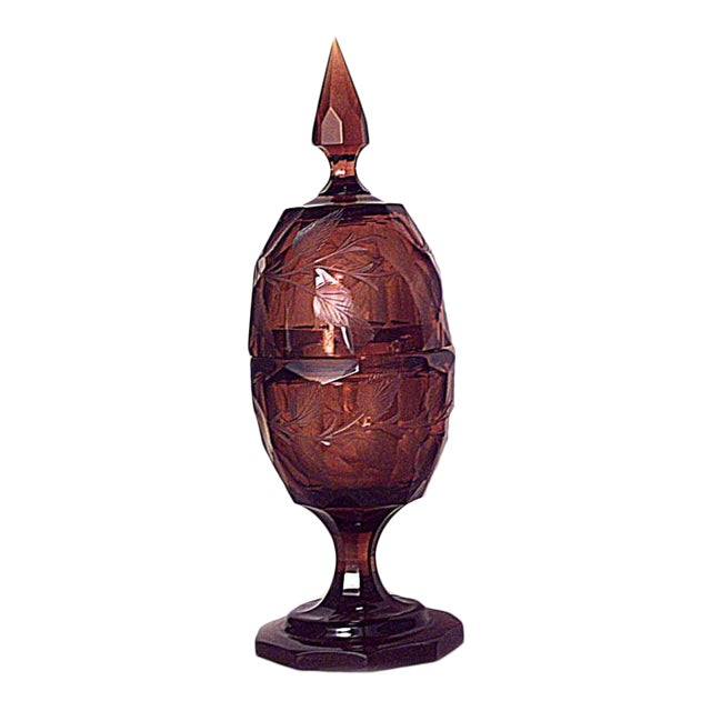 German Style Amber Cut Glass Urn With Finial Cover Chairish Founded in december 2012, they have released one album and three eps with rca records. chairish