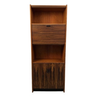 Vintage Danish Mid-Century Modern Rosewood Bar Cabinet For Sale