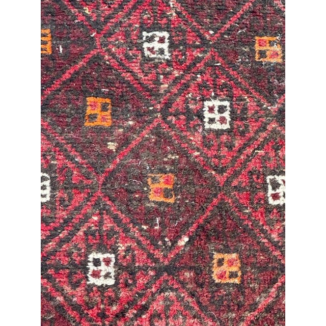 Mid-Century Turkmen Baluch Rug, 1950s For Sale - Image 3 of 18