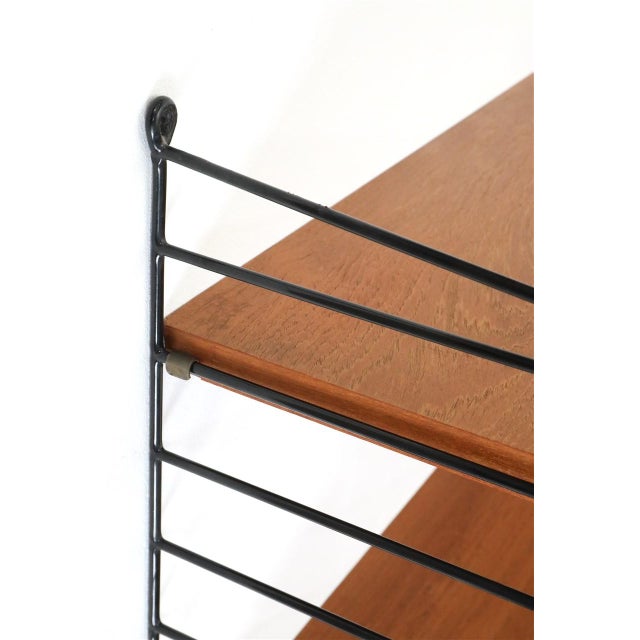 Vintage Teak String Shelf by Kajsa & Nisse Strinning, 1960s For Sale - Image 11 of 12