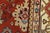 Mahal Rug 9' X 12'5' Red Wool Traditional Hand-Knotted Oriental Carpet For Sale - Image 4 of 15
