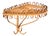 Midcentury Curved Rattan and Bamboo Wall Shelf by Franco Albini, Italy, 1960s For Sale