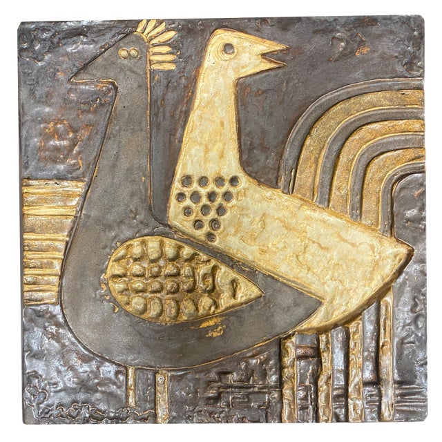 No. 185 Birds Wall Relief in Ceramic by Helmut Friedrich Schäffenacker For Sale