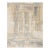 Abstract Ethereal Modern Rug – Hand-Loom Wool & Nylon Blend in Sand and Blue For Sale