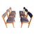 1950s Mid-Century Danish Teak Dining Table Chairs – Scandinavian Modern Set For Sale - Image 10 of 18