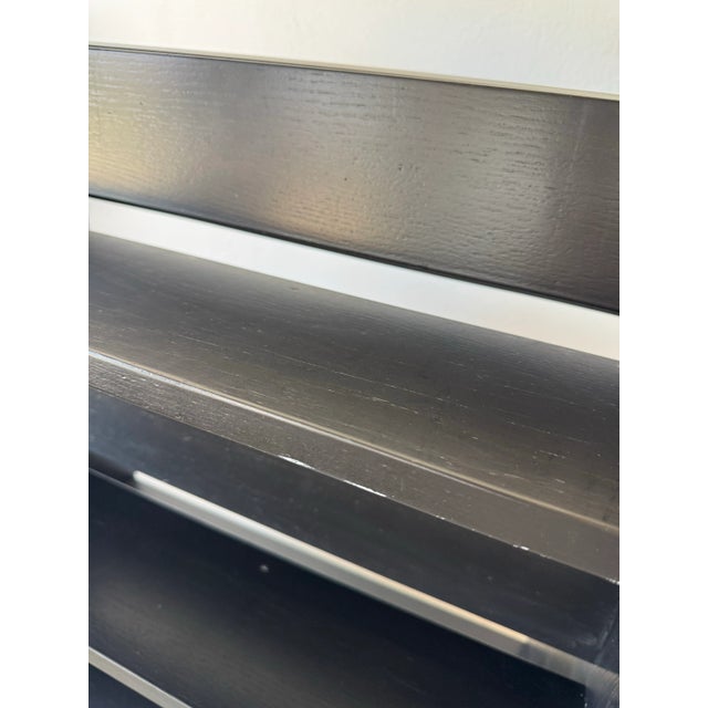 Mid 20th Century Pair of Vintage Library Carts Bookshelves For Sale - Image 9 of 11