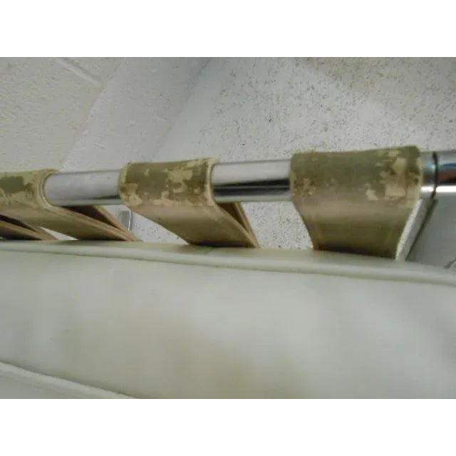 Pair of Vintage Modern Barcelona Style Lounge Chairs by Selig For Sale In New York - Image 6 of 12