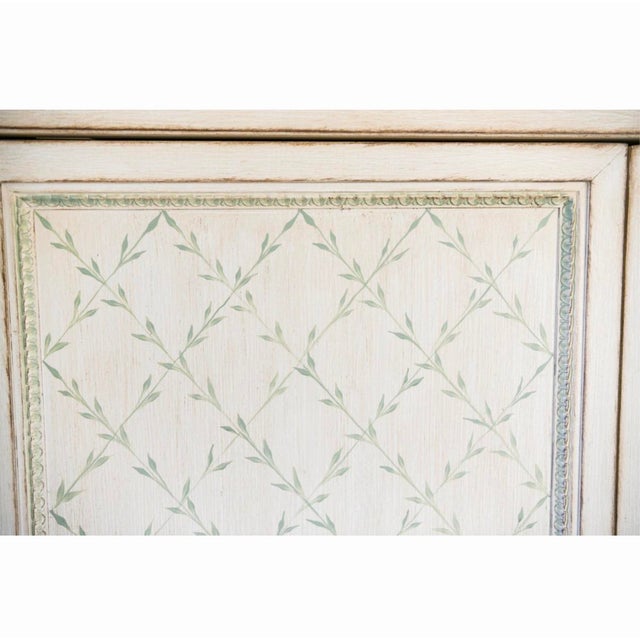 2010s Julia Gray Hand-Painted Nursery Armoire/Wardrobe Cabinet, Attributed For Sale - Image 5 of 6