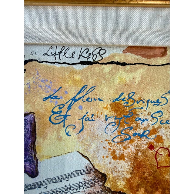 Tanya Wissotzky and Alexander Galtchansky, Silkscreen on Canvas Musical Belle Epoque Composition Alexander & Wissotzky For Sale In Miami - Image 6 of 18