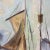 Modern Sailboat Art Oil Painting on Canvas Red White and Blue For Sale - Image 9 of 11