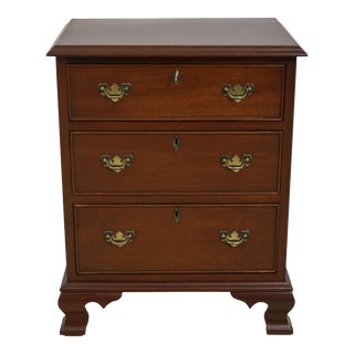 Craftique 3 Drawer Mahogany Nightstand Chest For Sale