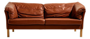 Danish Leather Sofa by Mogens Hansen, 1970s