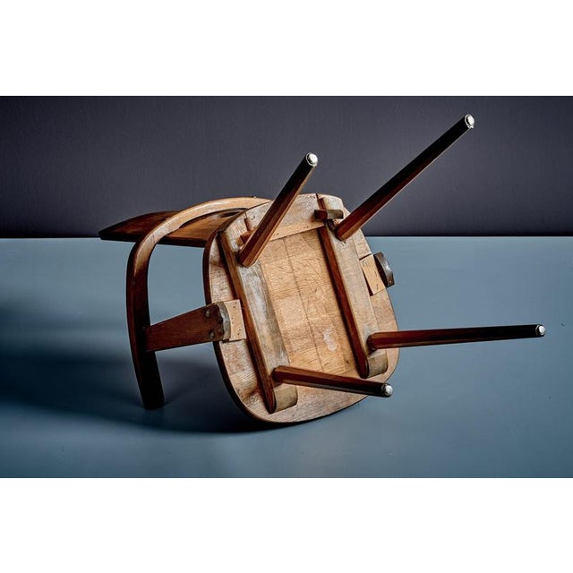Brutalist Armchairs in Oak by Vervoort, Tilburgnetherlands, 1960s, Set of 2 For Sale - Image 9 of 16