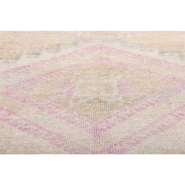 Mid 20th Century Muted Vintage Turkish Oushak Rug, 06'08 X 09'06 For Sale - Image 4 of 10