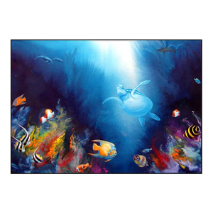Robert Katona Turtle Reef Original Acrylic Painting Art on Canvas