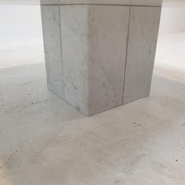 Italian Carrara Marble Coffee Table, 1990s For Sale - Image 17 of 18