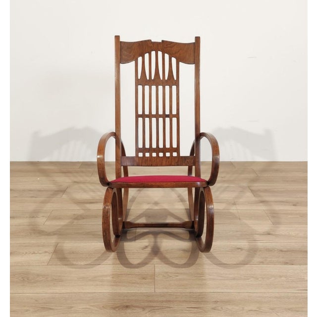 Rocking Chair from Jacob & Josef Kohn, Austria, 1900s For Sale - Image 4 of 12