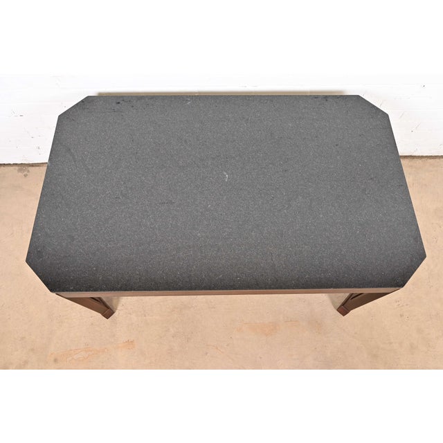 Stickley Arts & Crafts Cherry Wood Granite Top Coffee Table For Sale - Image 10 of 12