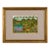 1990s Tiny Caribbean Church Watercolor by I. Kentho, Tobago, 9” X 7” Framed For Sale