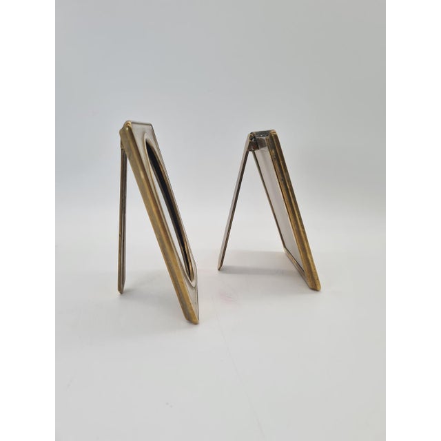 Vintage Brass Picture Frames, 1940s, Set of 2 For Sale - Image 3 of 12