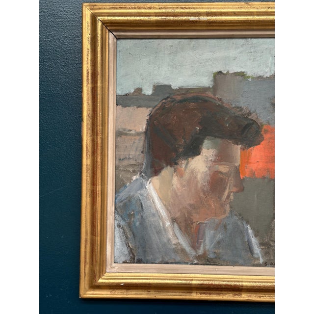 Sigrid Aminoff Oxenstierna, Figure in Profile, 1974, Oil on Panel, Framed For Sale - Image 12 of 18
