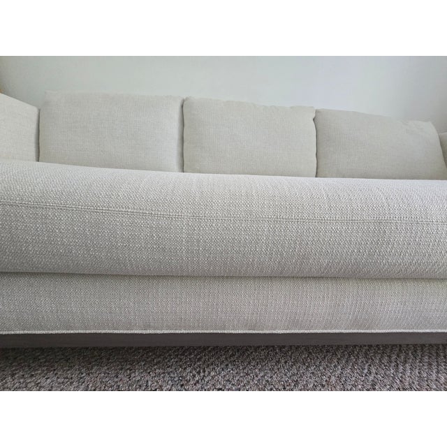 Lee Industries Lee Industries 3-Seater Sofa in Quill Snow Upholstery For Sale - Image 4 of 7