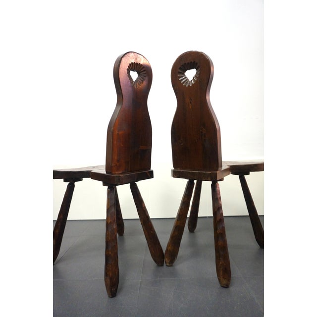 French Brutalist Chairs, 1950s, Set of 2 For Sale - Image 6 of 10