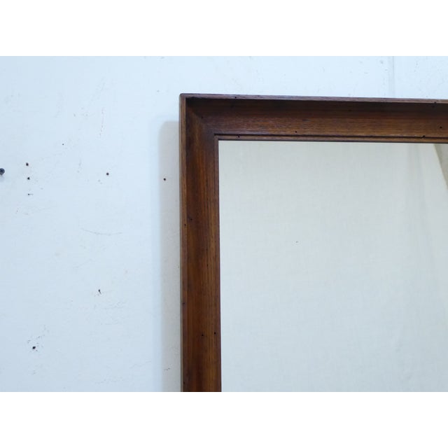 Mid 20th Century Vintage Modern Pine Mirror For Sale - Image 5 of 6