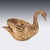 Wax Vintage Gilded Swan Ice Bucket by Mauro Manetti, Italy, 1960s For Sale - Image 7 of 18