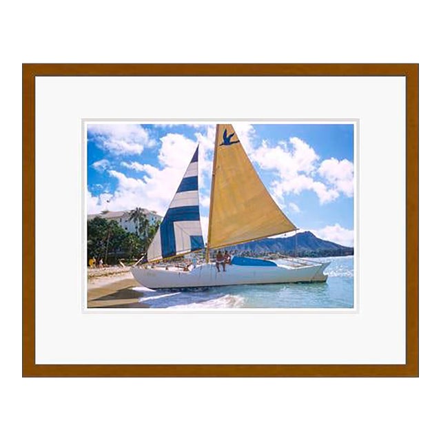 Toni Frissell 'Hawaiian Scenes' Archival Pigment Print Framed in Brown For Sale
