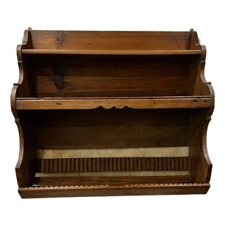 Primitive Pine Hanging Shelf For Sale