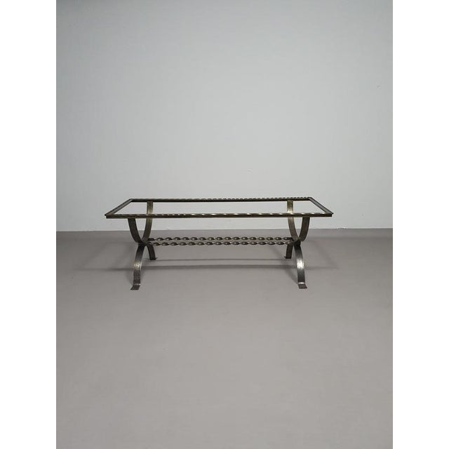 Brown Resin and Marble Coffee Table, 1970s For Sale - Image 8 of 11