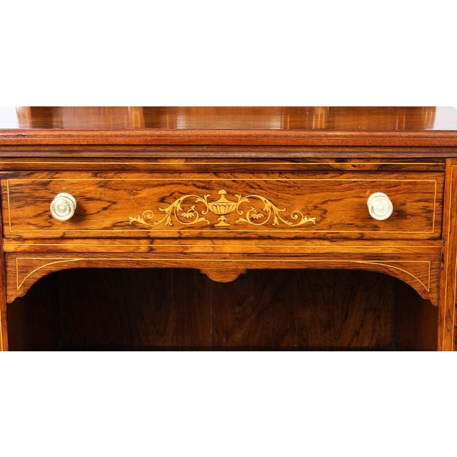 19th Century Edwardian Marquetry Inlaid Music Cabinet by Gonçalo Alves For Sale - Image 10 of 17