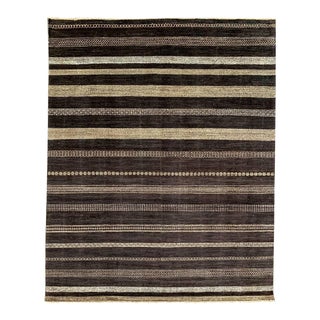 Handwoven Scandinavian Style Gabbeh Area Rug 8'3" X 10'2" For Sale