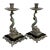 Vintage Silverplate Dolphin Candlesticks- a Pair For Sale