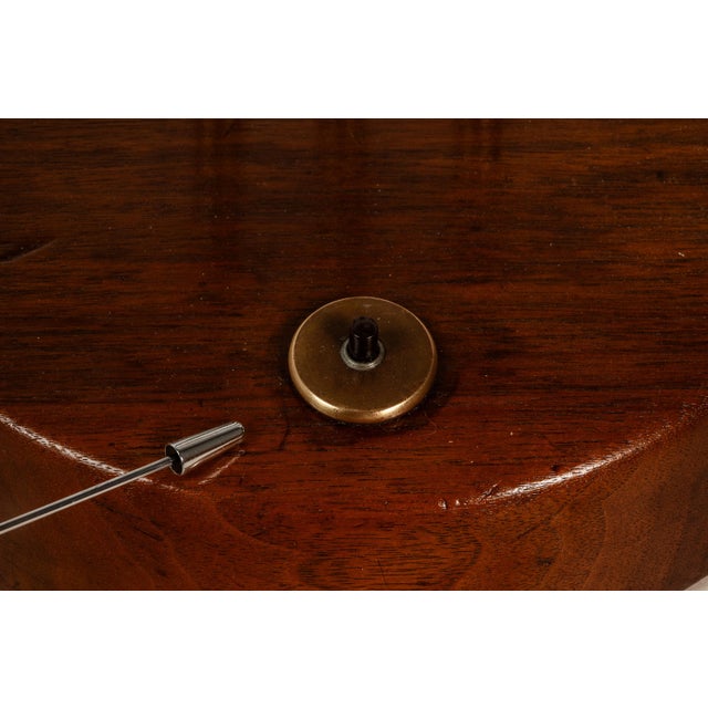 Mid-Century Modern Art Deco Atomic Era Custom-Made Floor Lamp W/ Geometric Shapes in Walnut & Brass, Usa, C. 1950s For Sale - Image 9 of 17