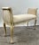 French 20th C French Louis XV Style Off-White & Beige Upholstered Bench or Window Seat For Sale - Image 3 of 11