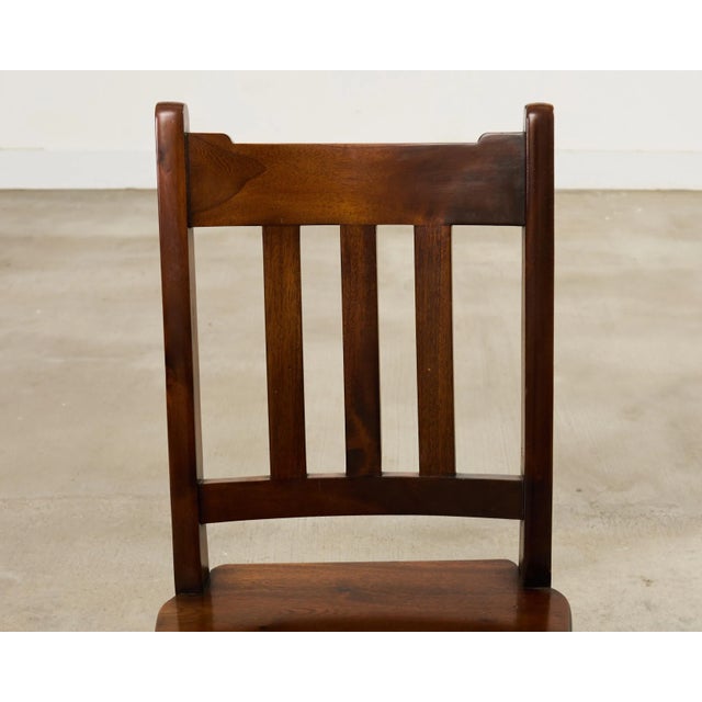 Mid 20th Century Arts and Crafts Style Mahogany Metamorphic Library Chair For Sale - Image 5 of 17