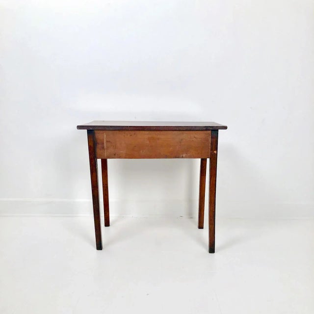 Chippendale 1780s Chippendale Mahogany One Drawer Table For Sale - Image 3 of 7
