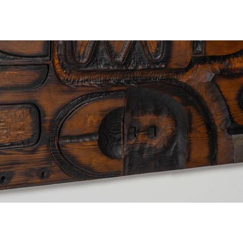 Vintage Wall Panel in Pine by Francesco Pasinato, Italy, 1970s For Sale - Image 11 of 18