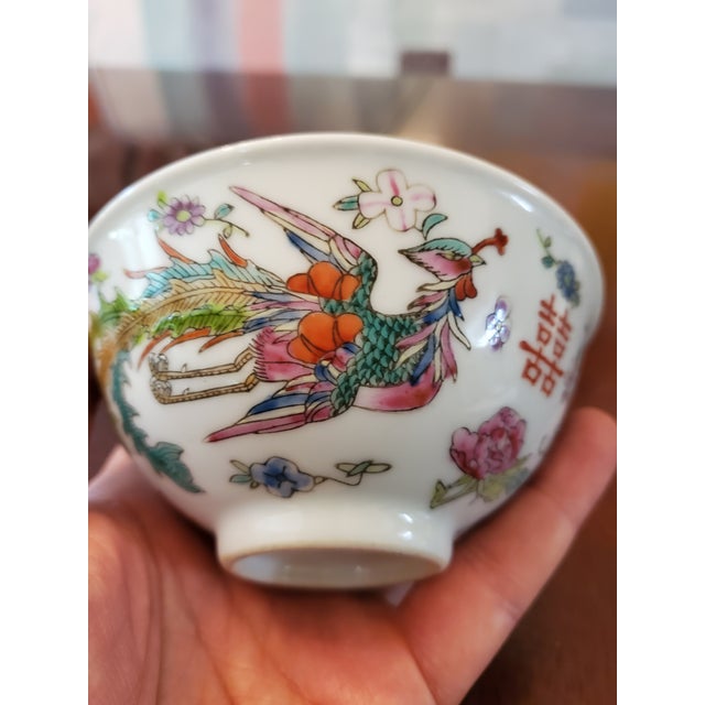 Chinese Vintage Chinese Porcelain Signed Bowl For Sale - Image 3 of 10