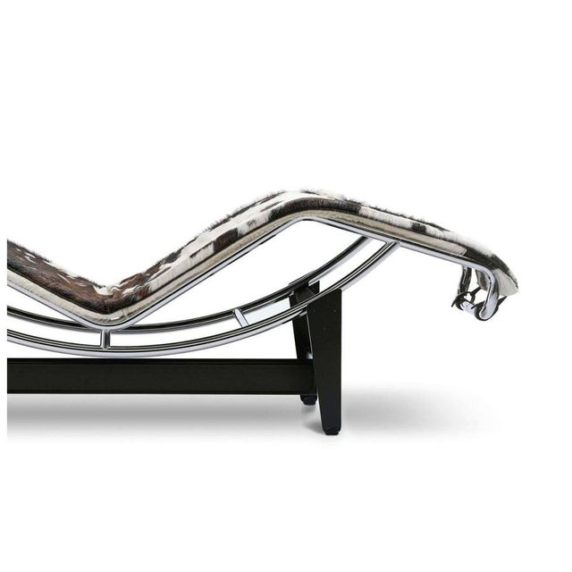 Black Adjustable Chaise Lounge by Le Corbusier for Cassina For Sale - Image 8 of 10